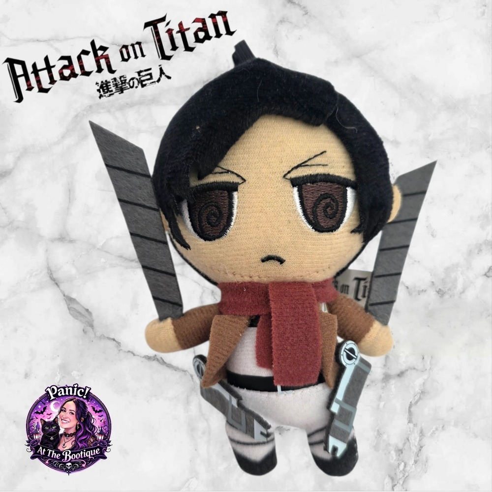 Attack on Titan Mikasa Ackerman Plush 6in Scarf Anime Figure Funimation Manga